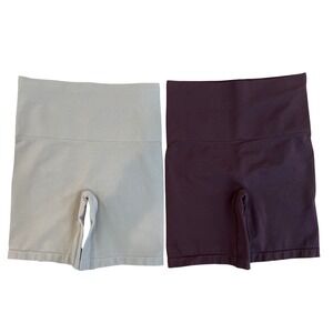 Fabletics Yitty Shapewear Bundle M/L Moody Taupe Bossed Up Brown Compressive NWT